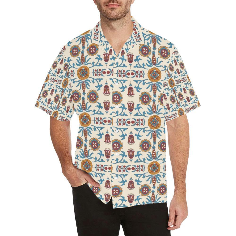 Suzani Print Design Hawaiian Shirt