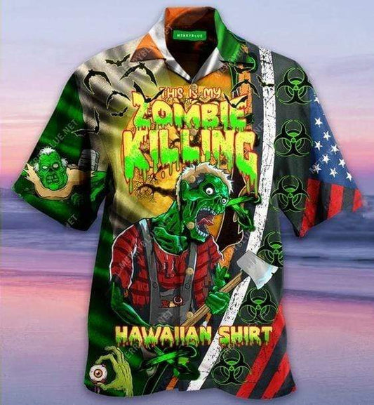 Hawaiian Aloha Shirts Zombie Killing