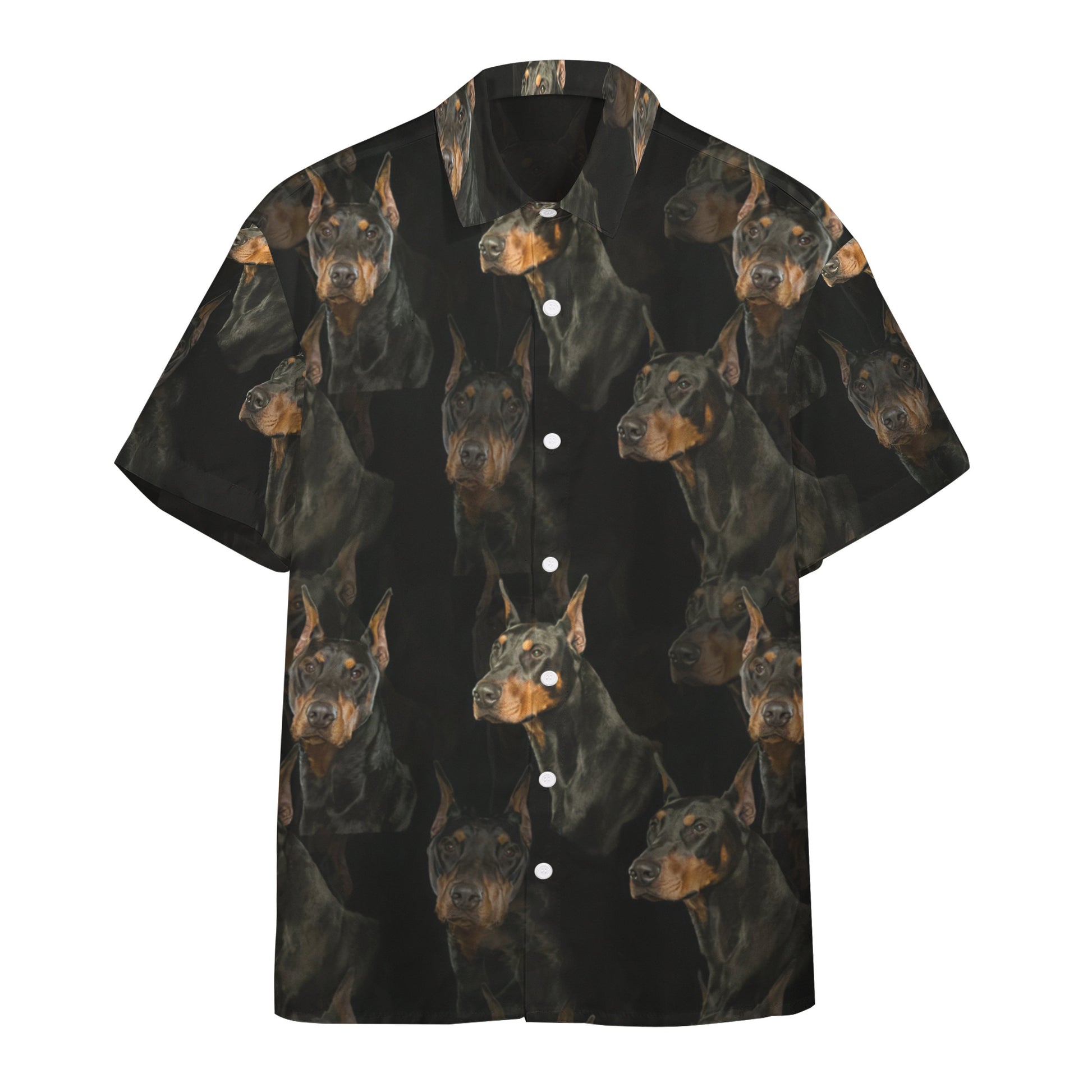    3D Doberman Dogs Custom Hawaii Shirt