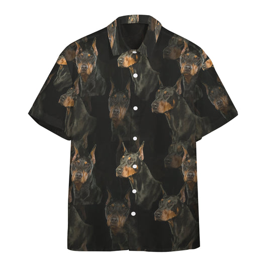    3D Doberman Dogs Custom Hawaii Shirt