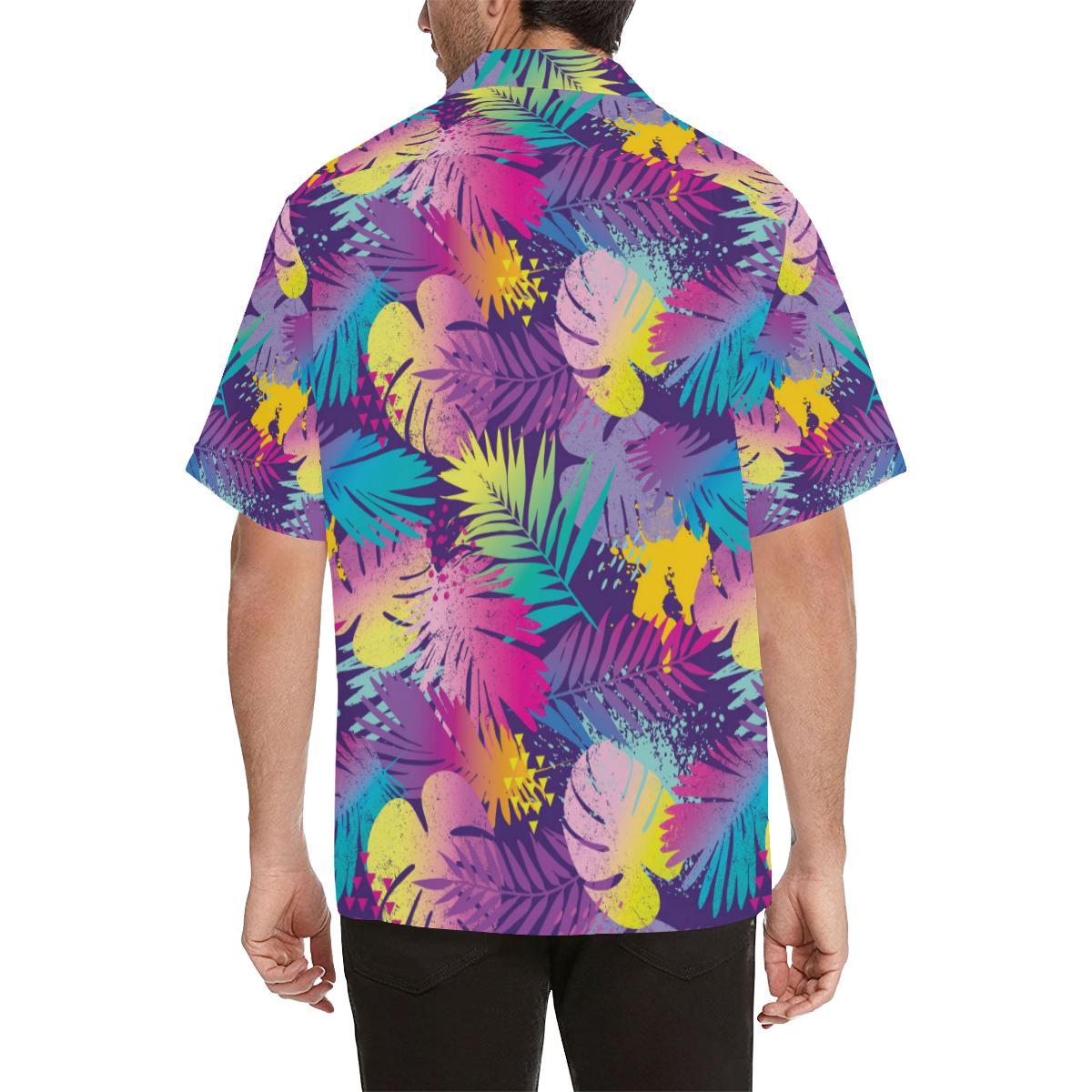 Palm Leaf Pattern Print Design A Hawaiian Shirt