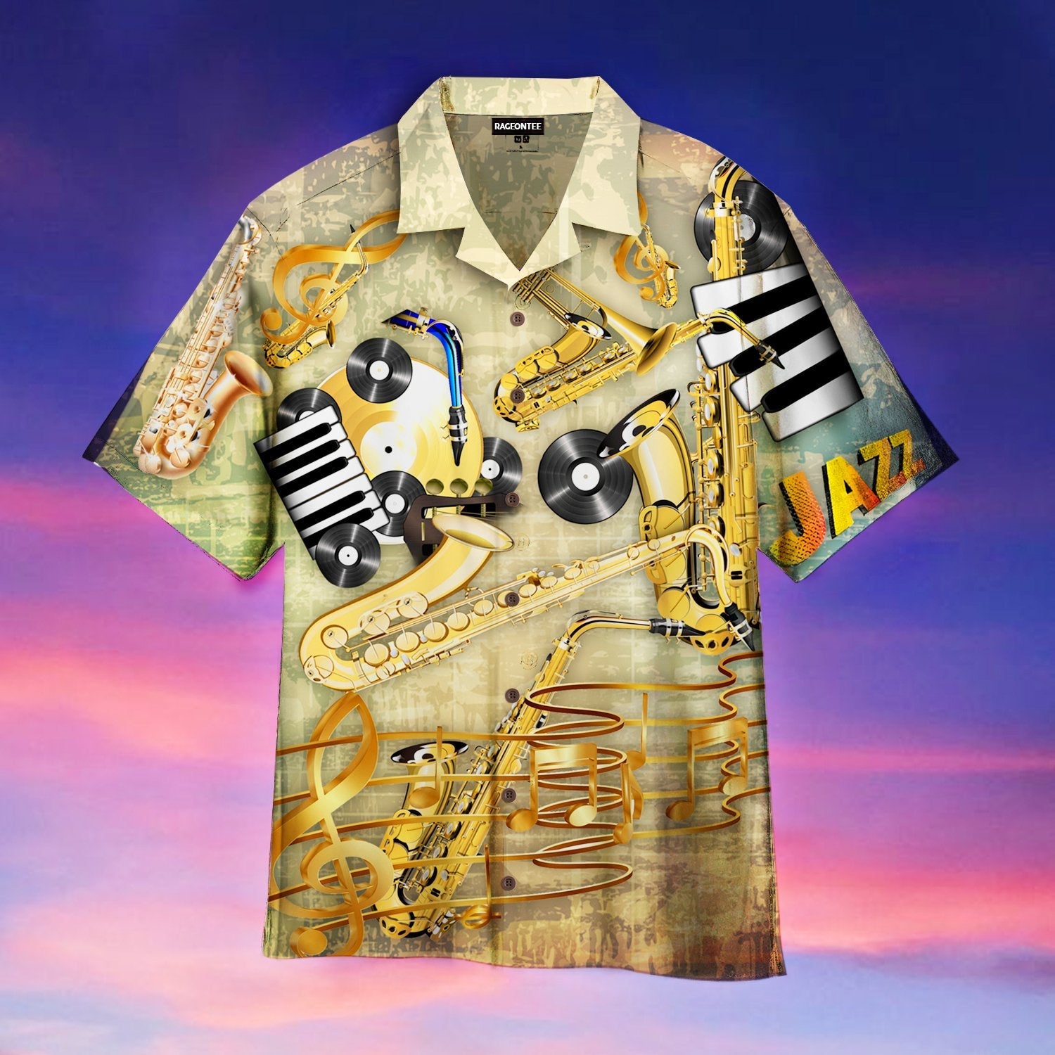 Saxophone Jazz Music Hawaiian Shirt | For Men &amp;amp; Women | Adult | Wt1243