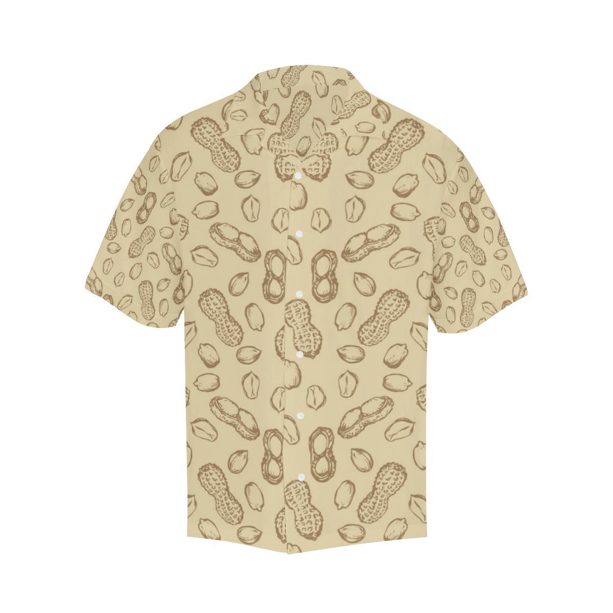 Hand Drawn Peanuts Pattern Mens All Over Print Hawaiian Shirt