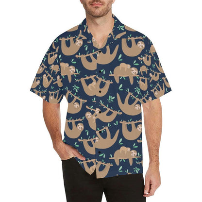 Sloth Print Design Hawaiian Shirt