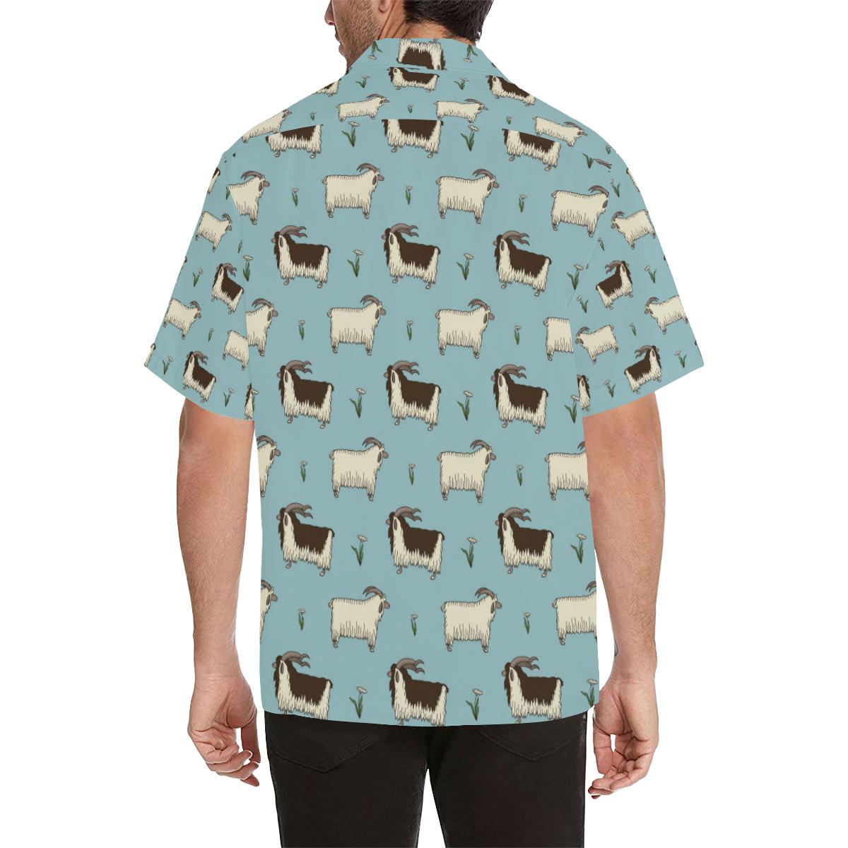 Goat Pattern Print Design Hawaiian Shirt