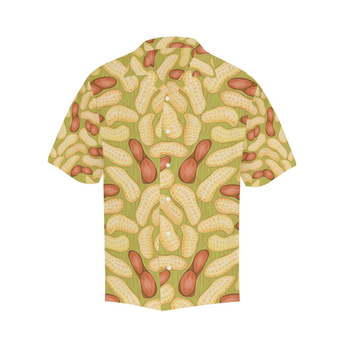 Peanut Pattern Theme Mens All Over Print Hawaiian Shirt