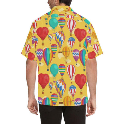 Hot Air Balloon Pattern Mens All Over Print Hawaiian Shirt