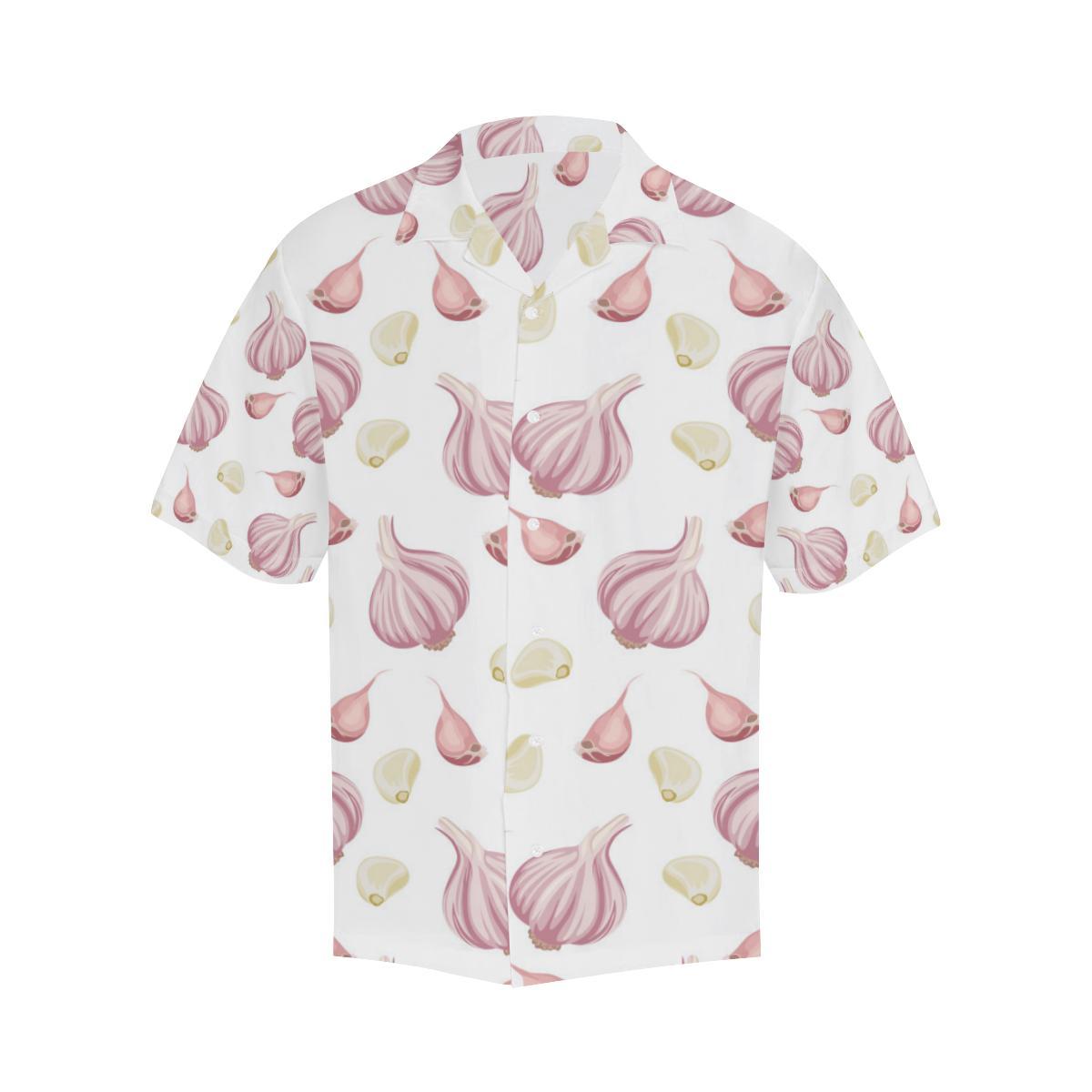 Garlic Pattern Mens All Over Print Hawaiian Shirt