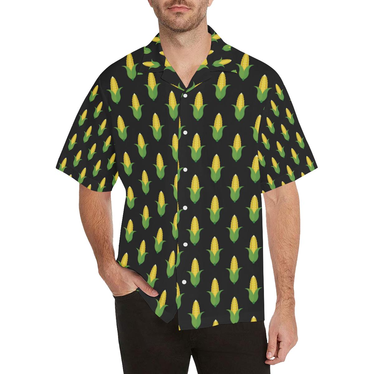 Corn Pattern Print Design Hawaiian Shirt