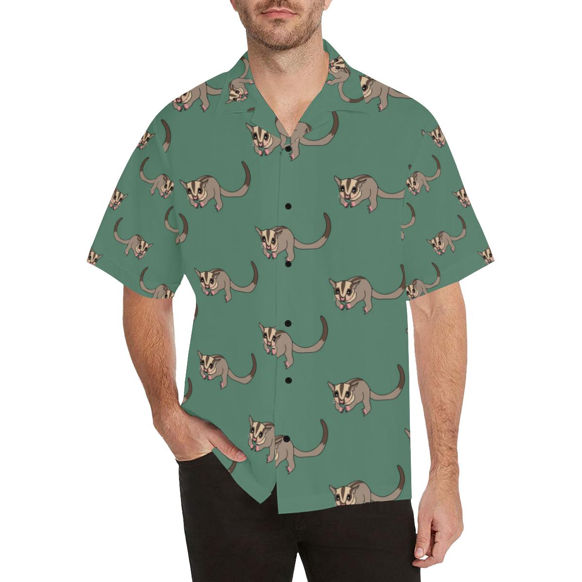 Sugar Glider Pattern Print Design Hawaiian Shirt