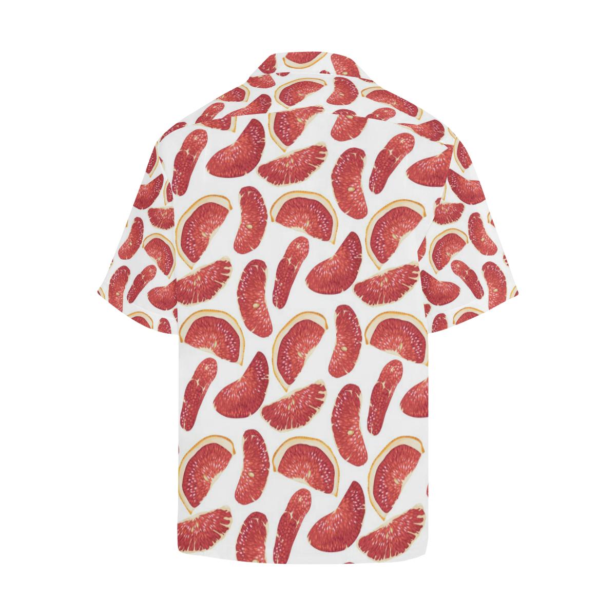 Grapefruit Pattern Mens All Over Print Hawaiian Shirt