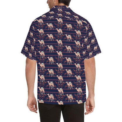 Camel Pattern Mens All Over Print Hawaiian Shirt