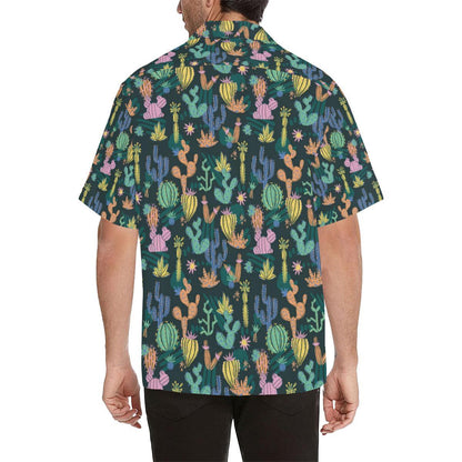 Cactus Pattern Print Design Hawaiian Shirt
