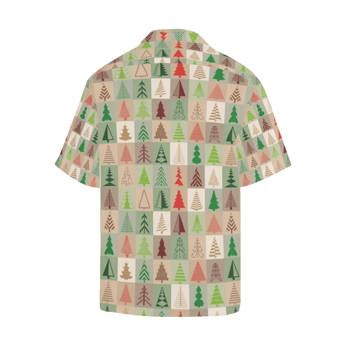 Christmas Tree Pattern Mens All Over Print Hawaiian Shirt