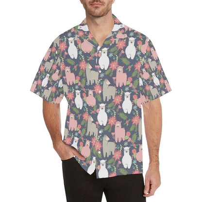 Alpaca Pattern Print Design Hawaiian Shirt