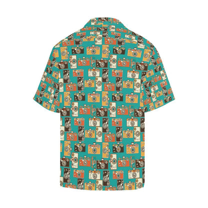 Camera Pattern Print Design Hawaiian Shirt