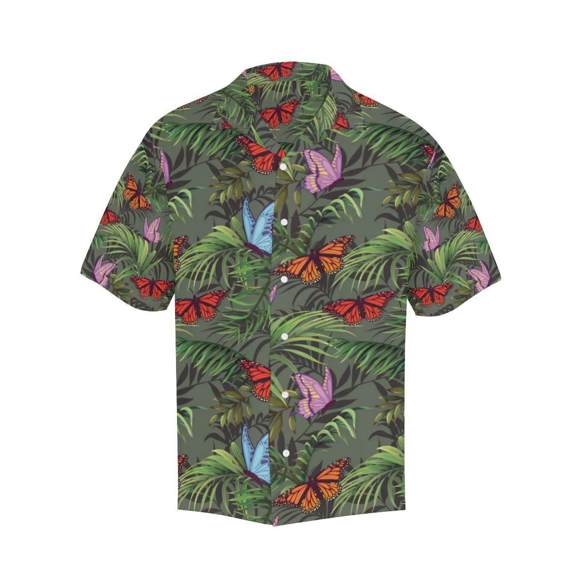 Monarch Butterfly Pattern Print Design Hawaiian Shirt