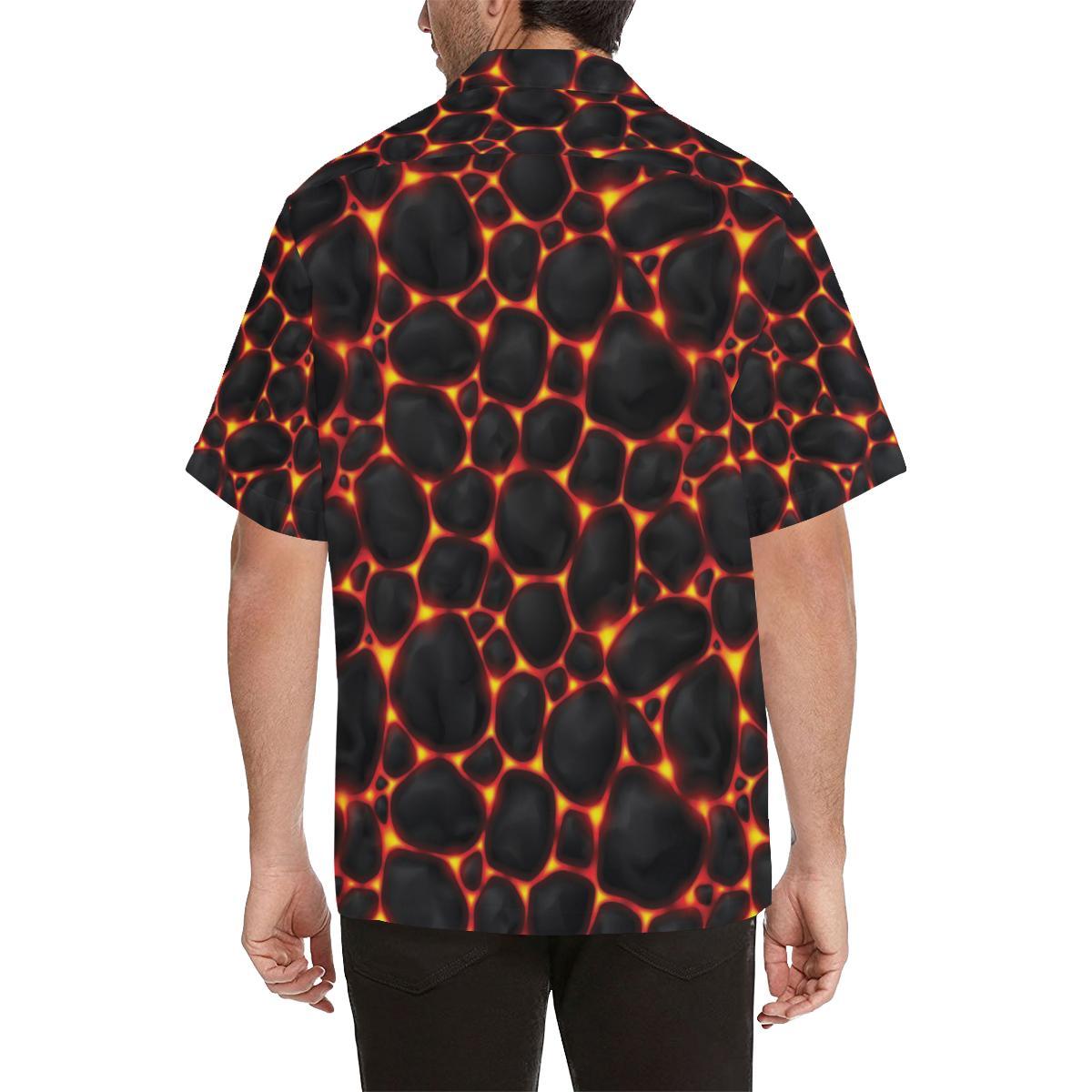 Lava Pattern Print Design Hawaiian Shirt