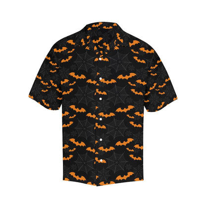Cobweb Spider Web Bat Pattern Mens All Over Print Hawaiian Shirt