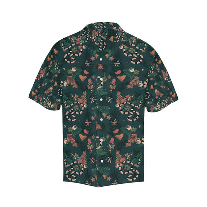 Snake Forest Pattern Mens All Over Print Hawaiian Shirt