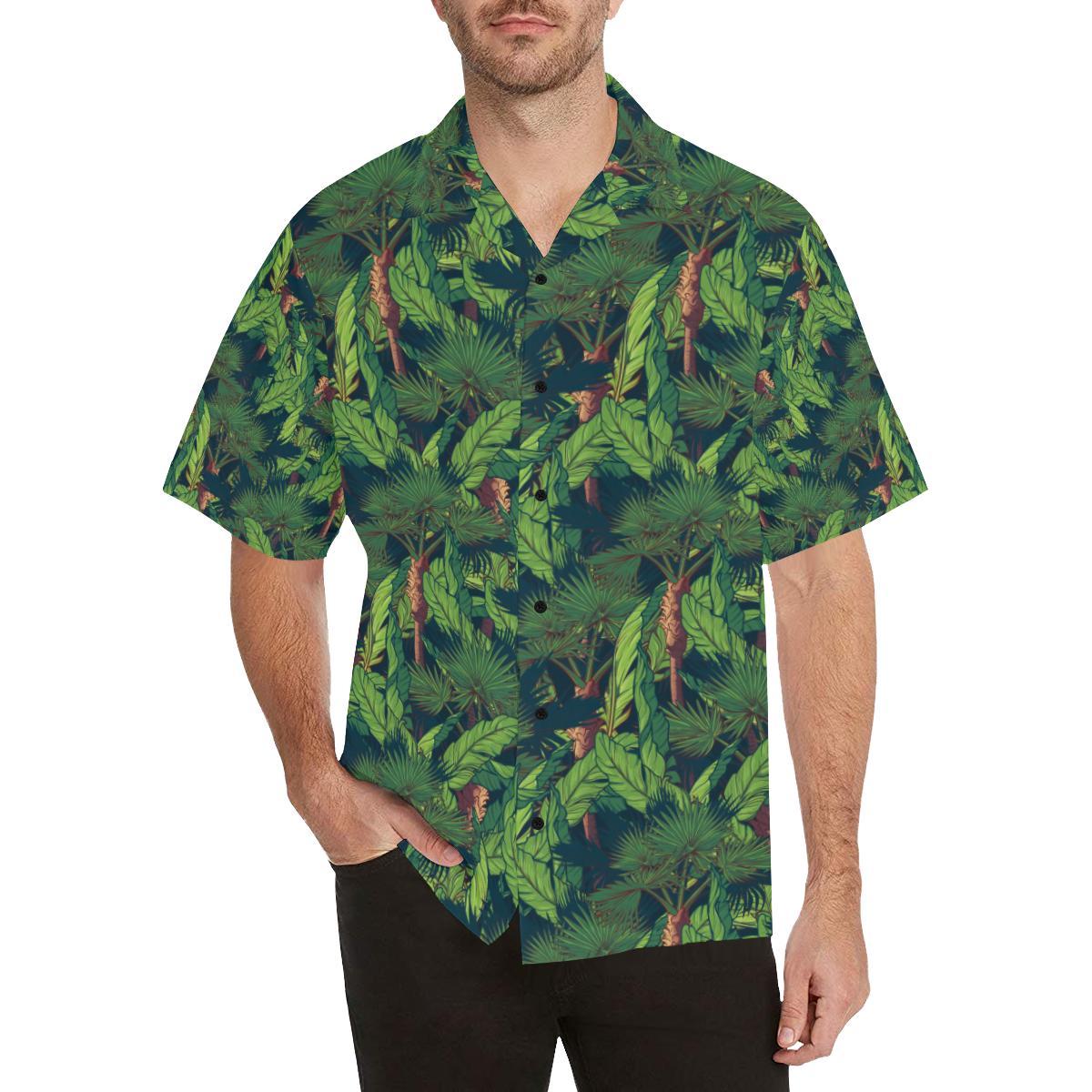 Rainforest Pattern Print Design A Hawaiian Shirt