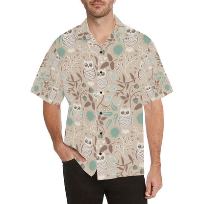 Owl Pattern Print Design A Hawaiian Shirt