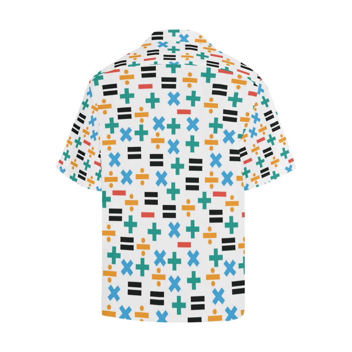 Math Pattern Print Design 05 Mens All Over Hawaiian Shirt