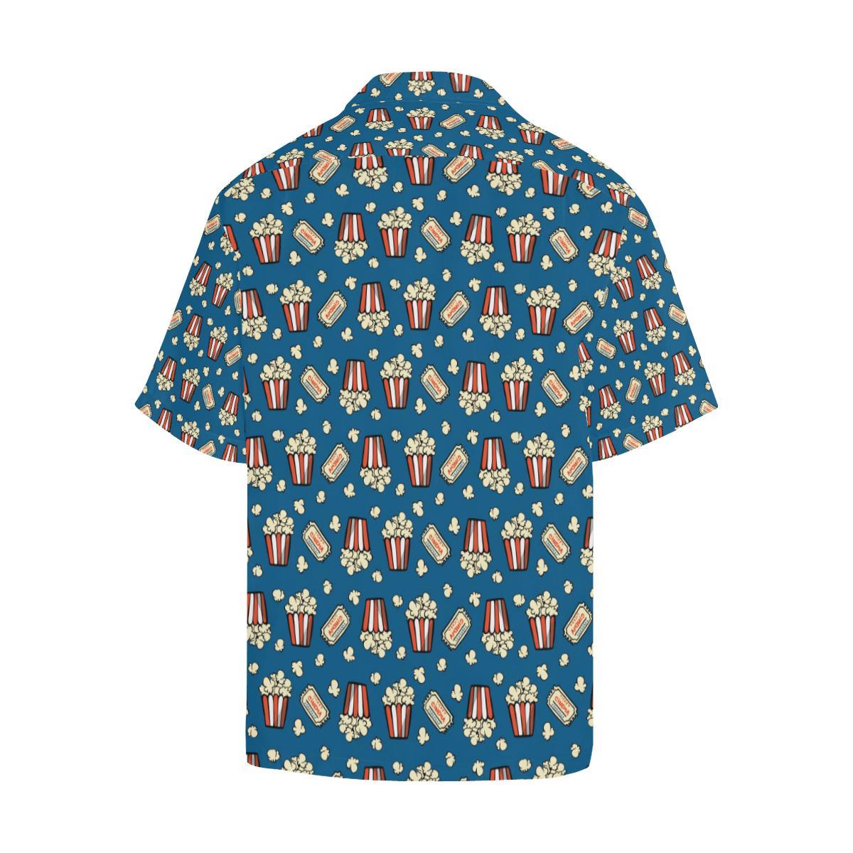 Popcorn Pattern Print Design 03 Mens All Over Hawaiian Shirt