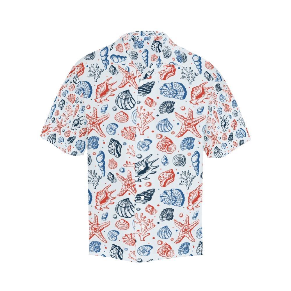 Seashell Print Design Hawaiian Shirt