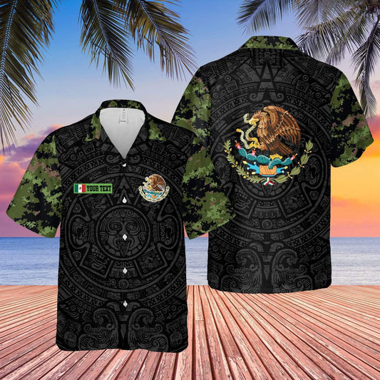 Hawaiian Aloha Shirts Mexico Camo Custom Name #150621V