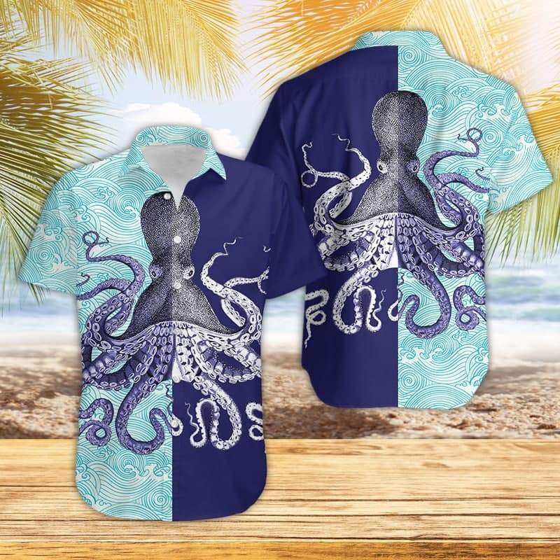 Hawaiian Aloha Shirts Octopus Hawaii