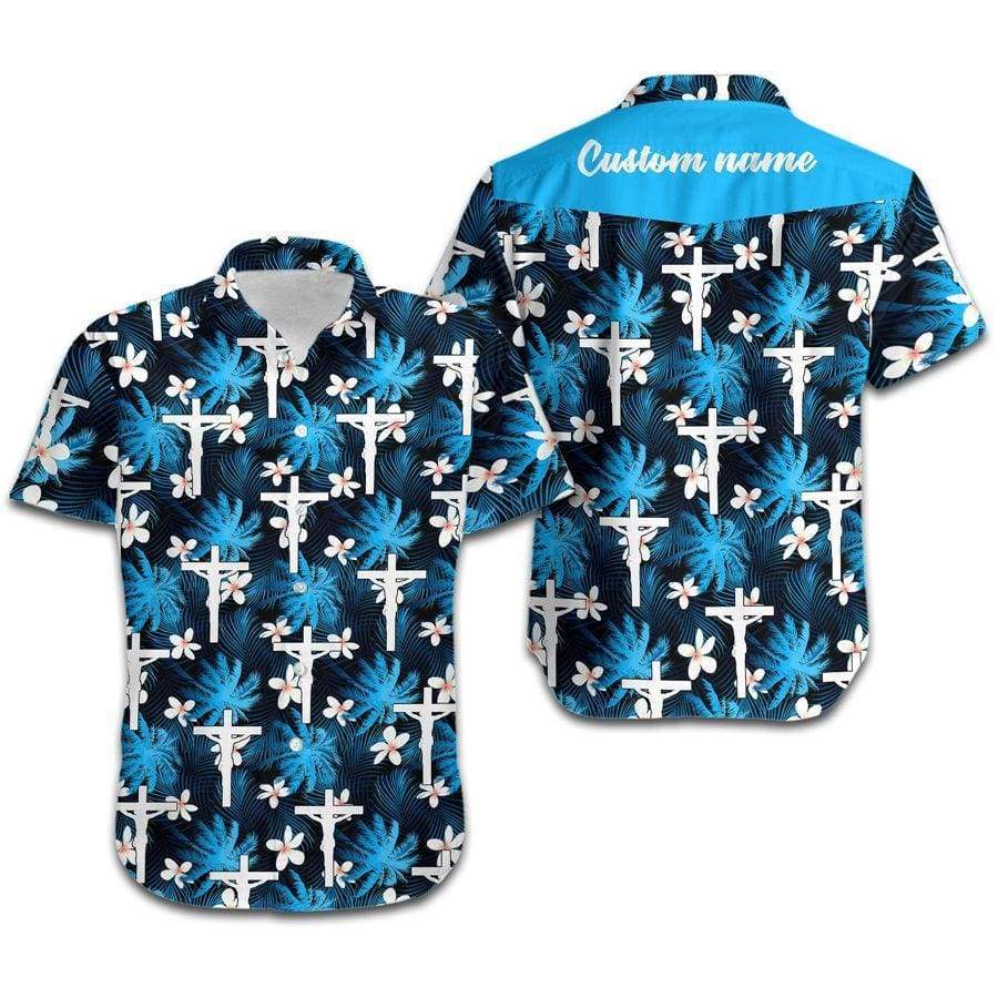 Hawaiian Aloha Shirts Jesus Coconut Beach Custom Name