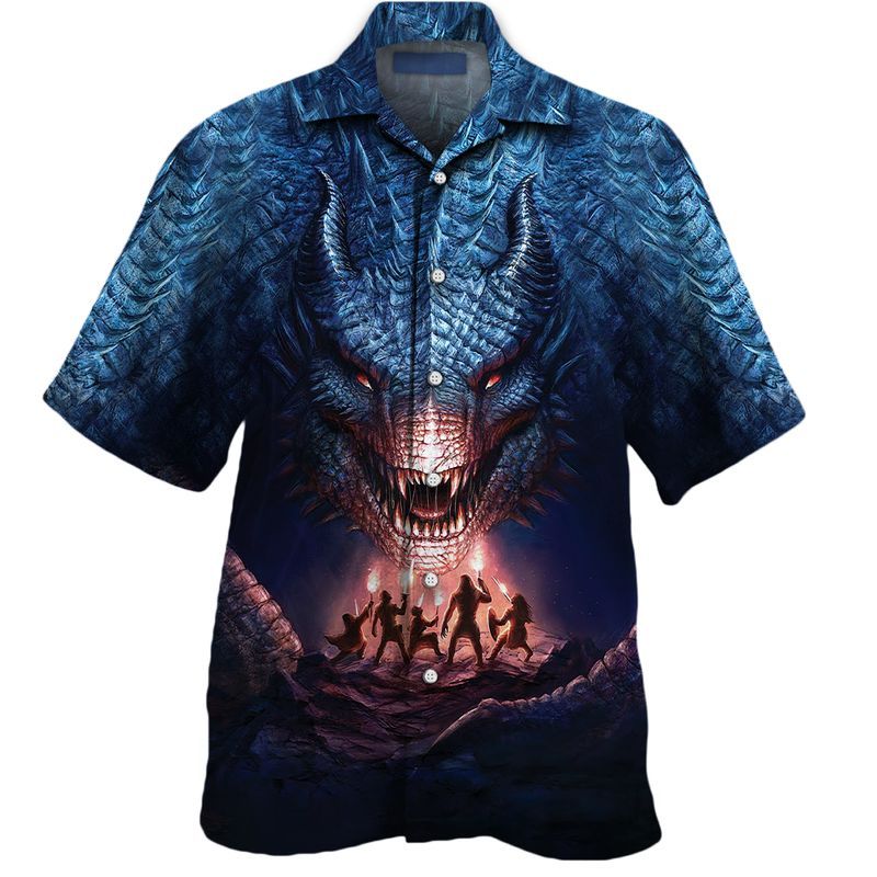 Dragon   Blue Amazing Design Unisex Hawaiian Shirt For Men And Women Dhc17063909