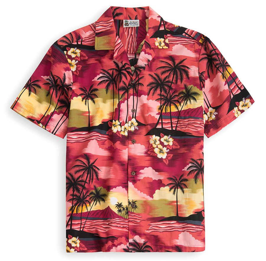 Hawaiian Sunset Multicolor Nice Design Hawaiian Shirt Dhc18062224