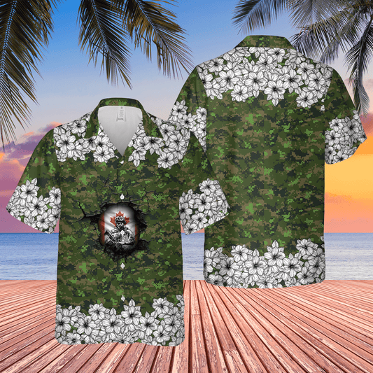 Canadian Army Soldier Short Sleeve  Green Awesome Design Unisex Hawaiian Shirt For Men And Women Dhc17063232