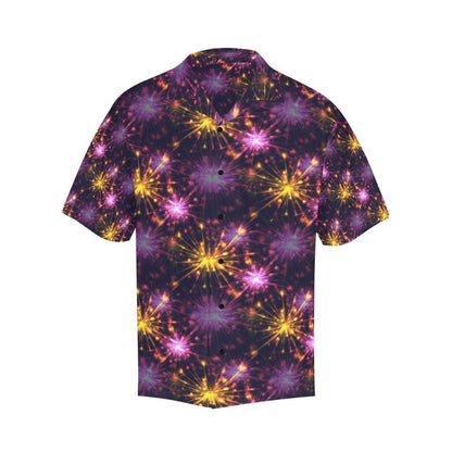 Firework Print Design Hawaiian Shirt