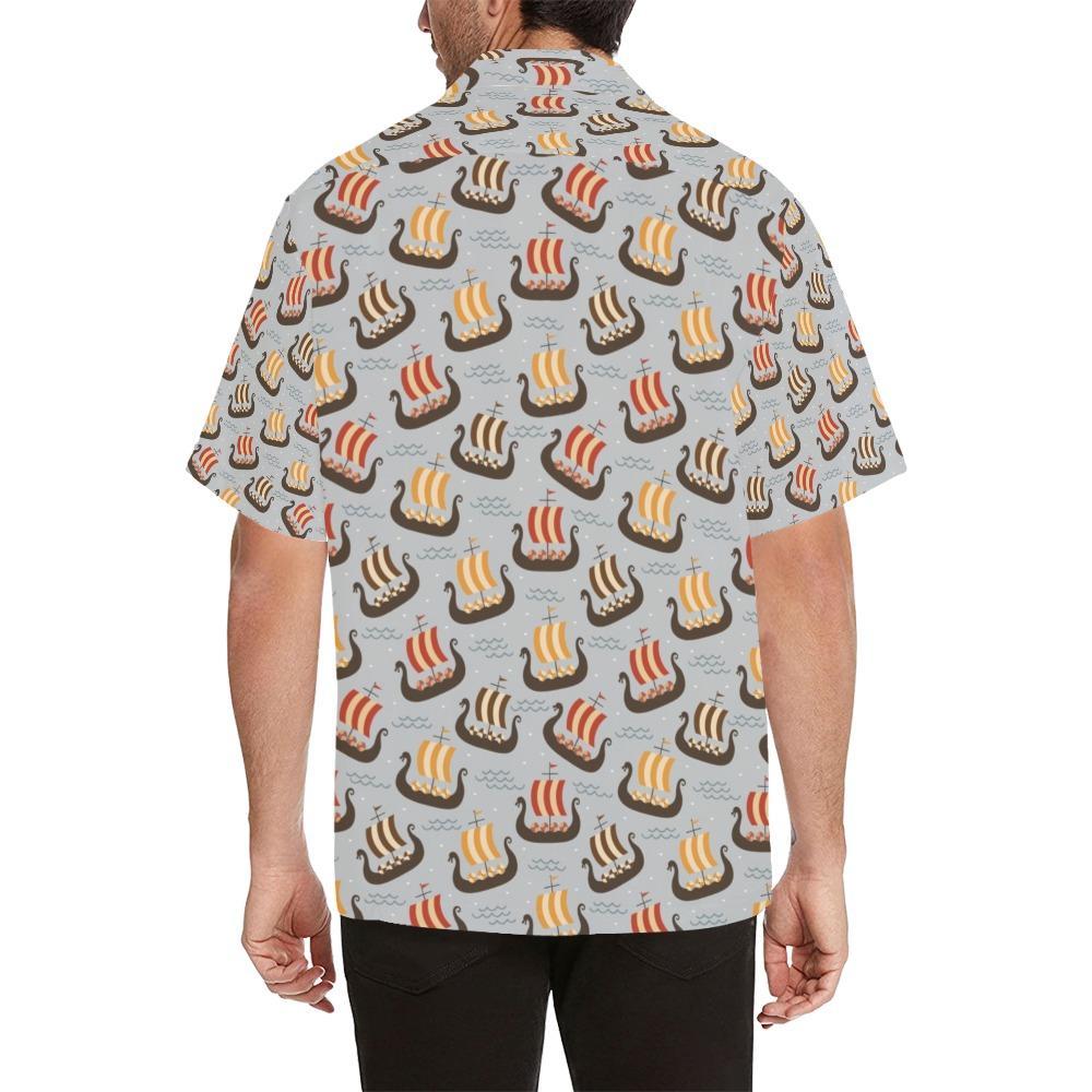 Vikings Print Design Hawaiian Shirt