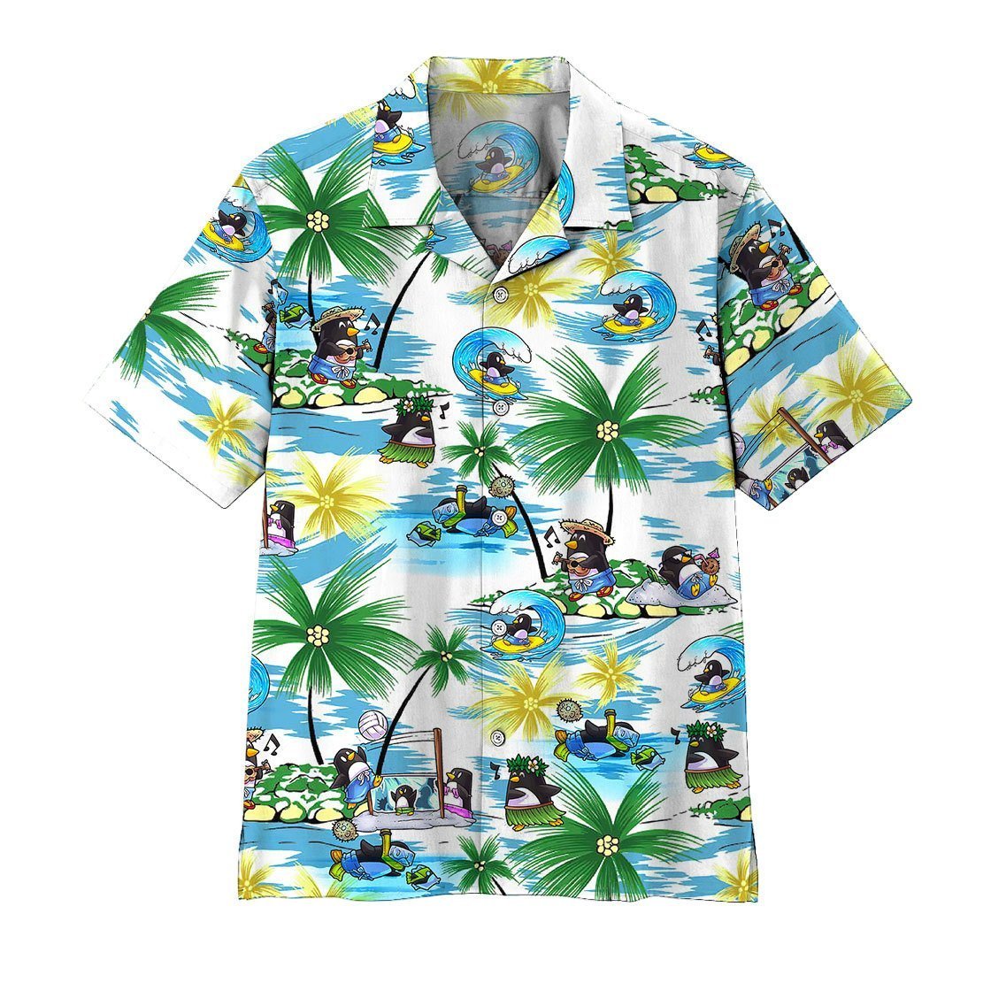  3D Penguin Hawaii Shirt