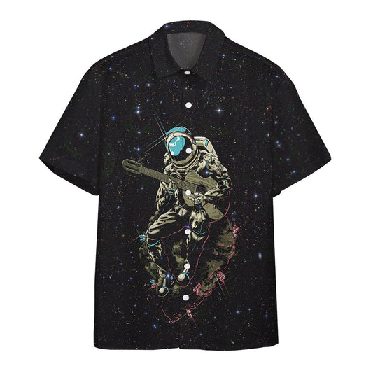  3D Astronaut Playing The Guitar Custom Hawaii Shirt