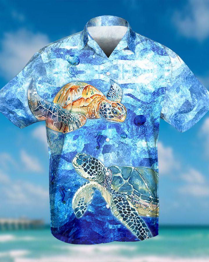 Ocean Turtle Hawaiian Shirt | For Men &amp;amp; Women | Adult | Hw8046