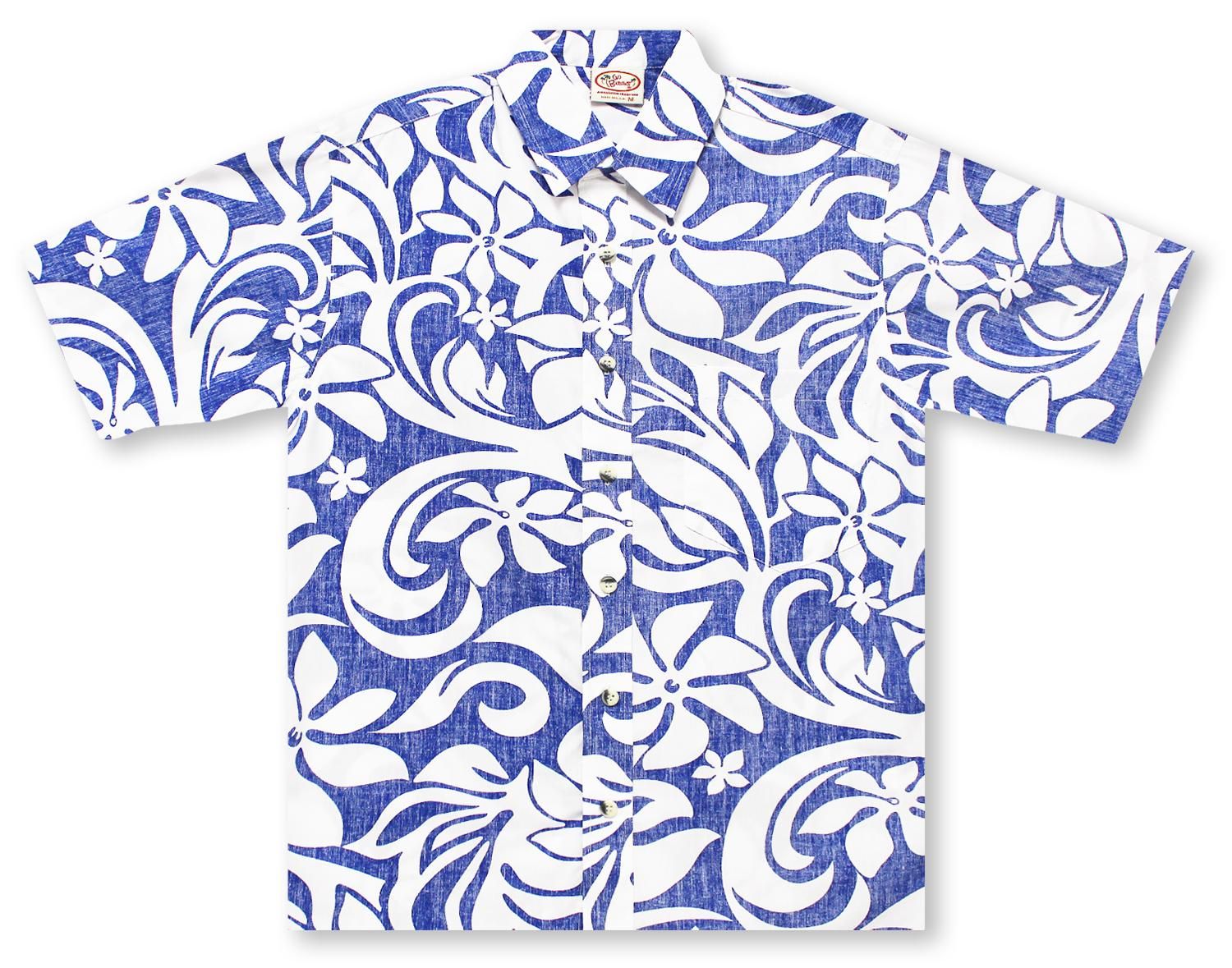 Flowers Blue White Nice Design Hawaiian Shirt Dhc1806810