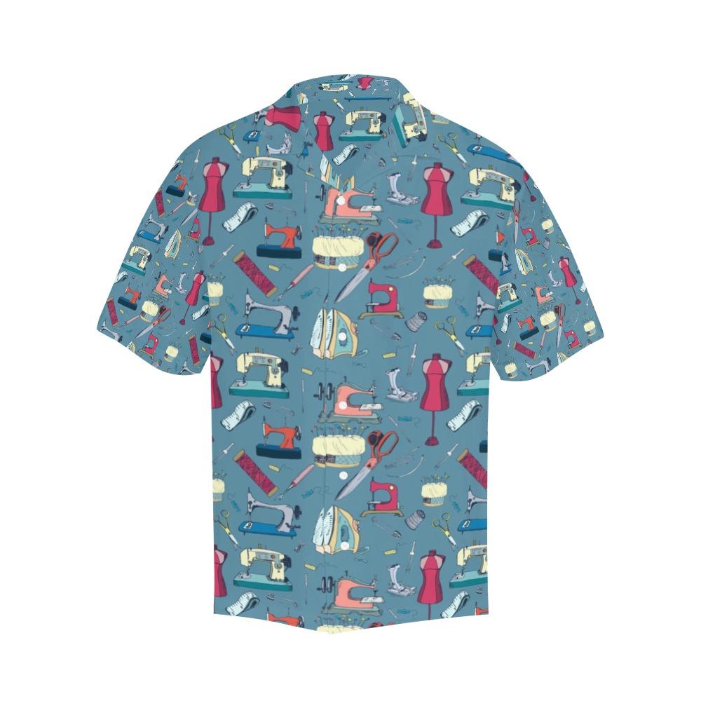 Sewing Equipment Print Design Hawaiian Shirt