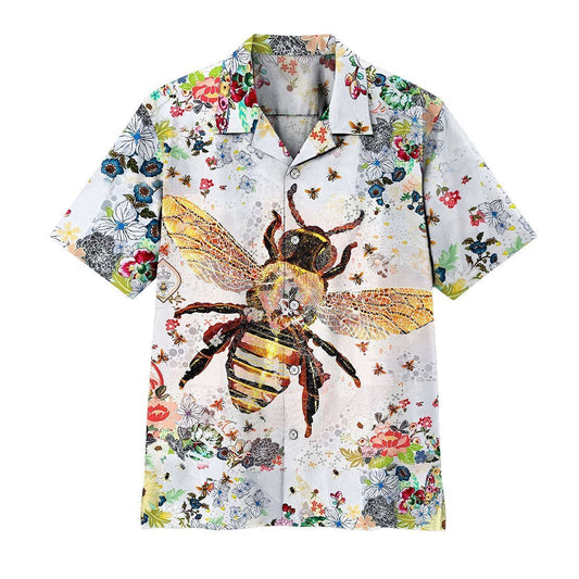 3D Bee Hawaii Shirt