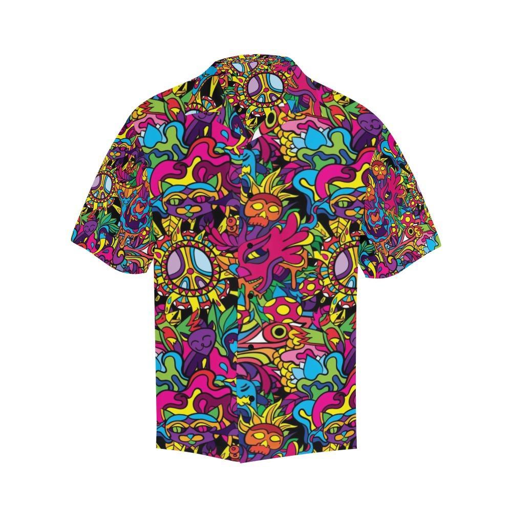 Trippy Print Design Hawaiian Shirt