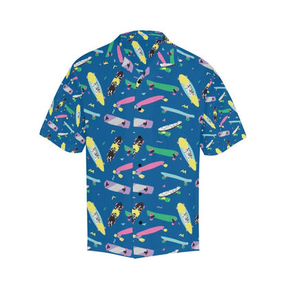 Skateboard Print Design Hawaiian Shirt