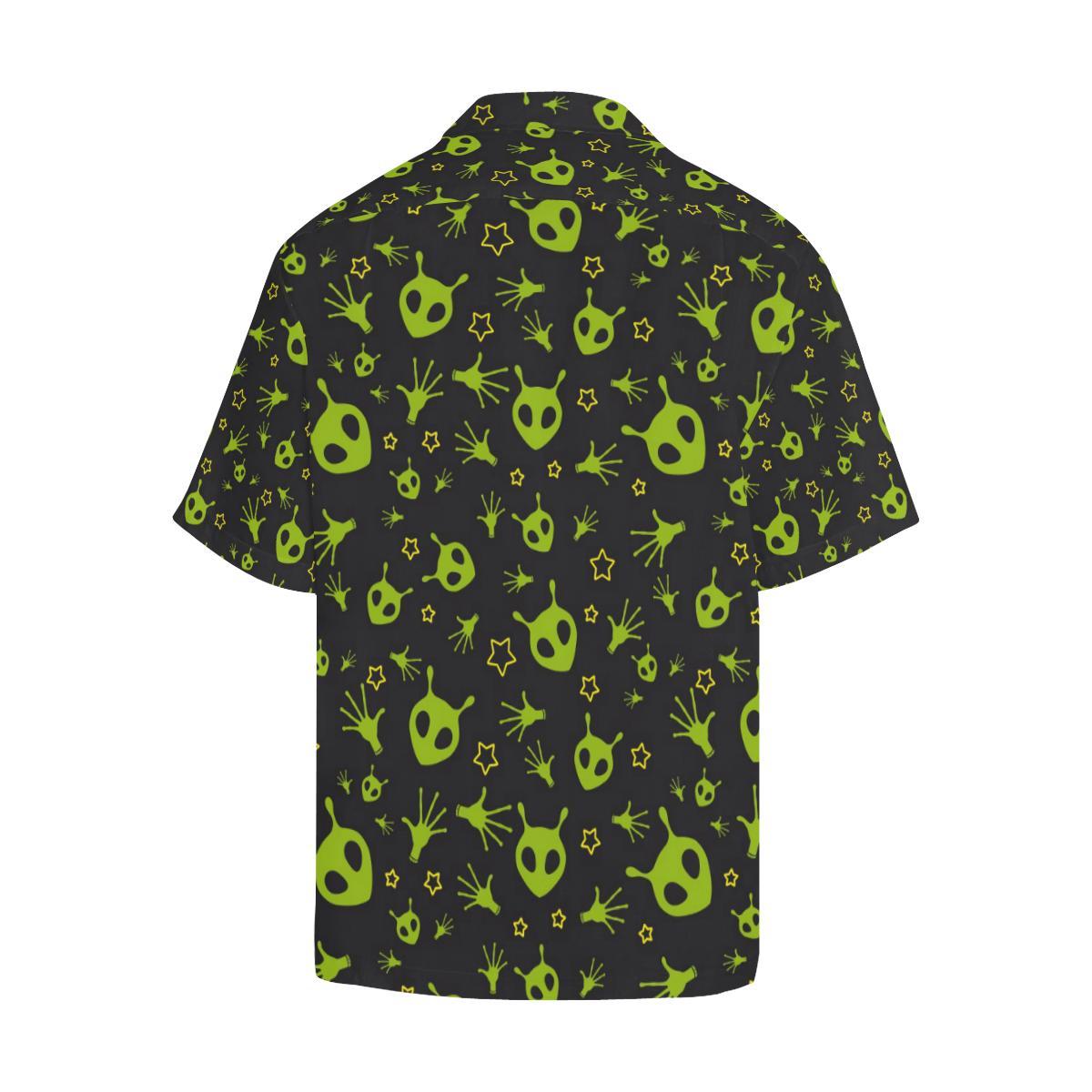 Alien Pattern Print Design 02 Mens All Over Hawaiian Shirt