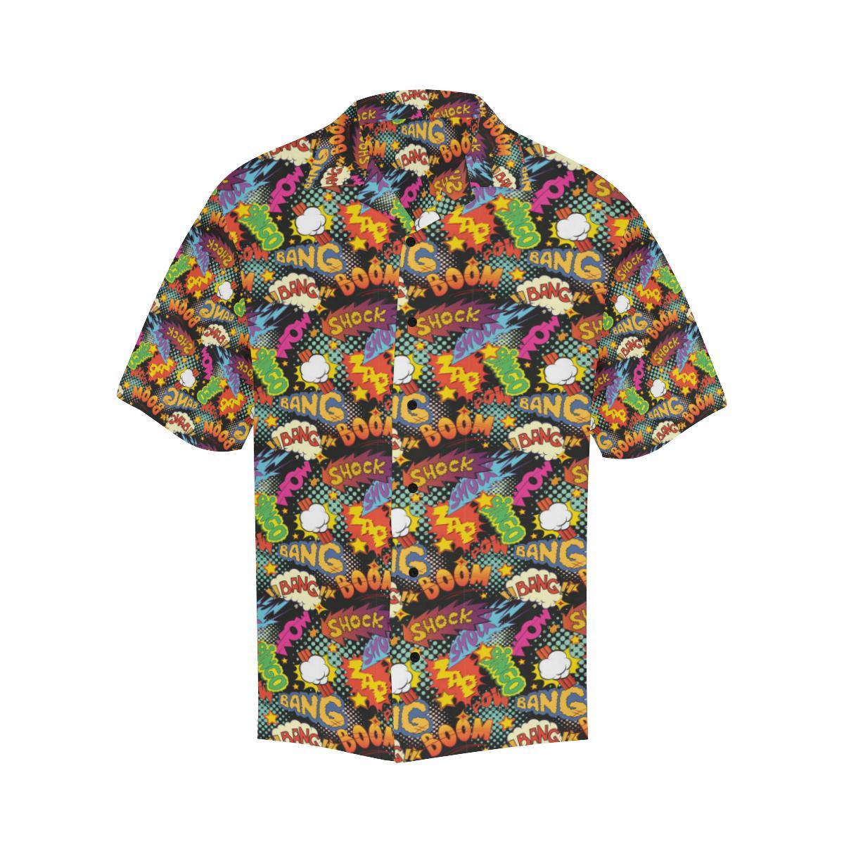 Comic Book Pattern Print Design Hawaiian Shirt