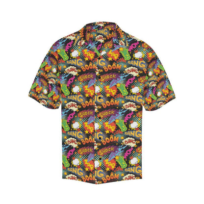Comic Book Pattern Print Design Hawaiian Shirt