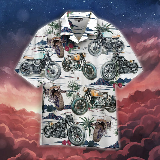 Amazing Retro Motocycle Hawaiian Shirt | For Men &amp;amp; Women | Adult | Wt1522