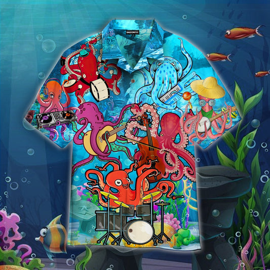 Musician Octopus Band Hawaiian Shirt | For Men &amp;amp; Women | Adult | Wt1234